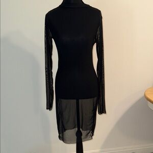 Source Unknown Black Long Sleeve Dress